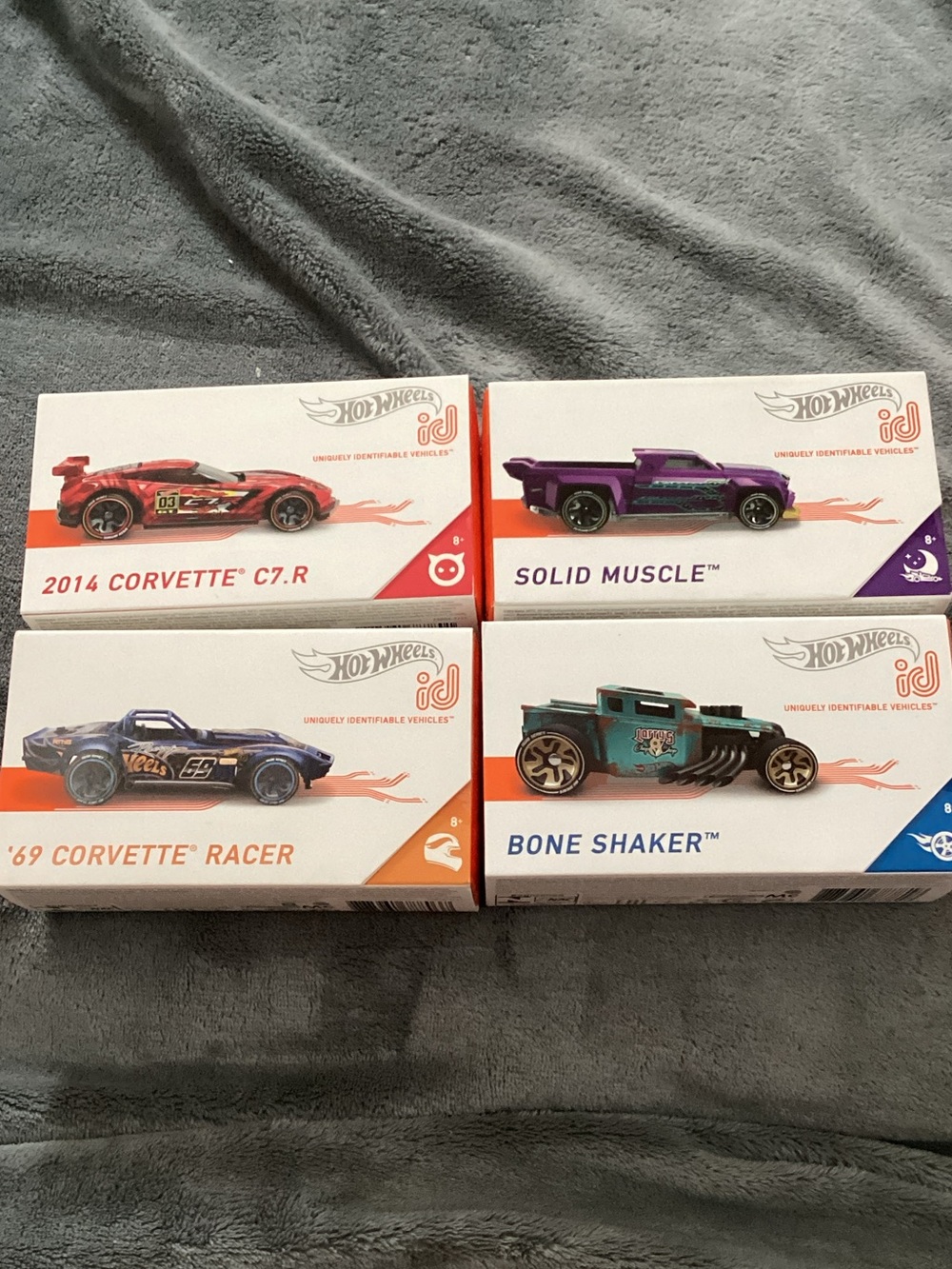 Series 1 Hot wheels ID toy cars, 2014 1969 Corvette, Bone Shaker, solid muscle